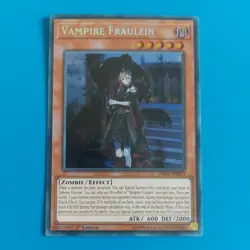 YUGIOH VAMPIRE FRAULEIN SECRET RARE 1ST EDITION NM DASA-EN003 - Image 1