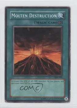 Molten Destruction Unlimited YuGiOh Magic Ruler Booster #MRL-098 2002 READ - Image 1