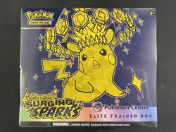 Pokemon Cards Sealed ETB Pokemon Center Exclusive Surging Sparks S&V - Image 1