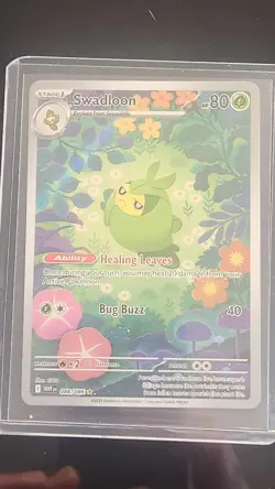 Swadloon 088/086 Pokemon TCG White Flare Illustration Rare Card - PACK FRESH - Image 1