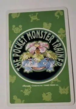 Gengar 6 Spades Green Venusaur Back Playing Poker Card Pokemon 1996 - Image 2