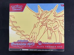 Pokemon Cards Sealed ETB Pokemon Center Exclusive Paradox Rift S&V - Image 1
