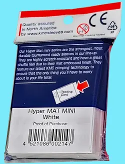 60 KMC SMALL HYPER MAT WHITE Card Barrier Matte Mini Deck Protector Sleeve Japan - Image 2