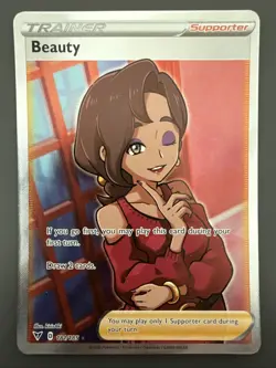Beauty (Full Art) 181/185 Swsh04: Vivid Voltage Holo Ultra Rare Pokemon TCG - NM - Image 1