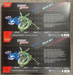 Pokemon Crown Zenith Sea & Sky Premium Collection - Lot of 2 - 28 Total Packs - Image 2