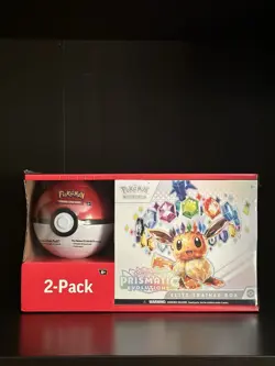 Pokemon Prismatic Evolutions Elite Trainer Box ETB / Pokeball Sam’s Club 2 Pack - Image 1