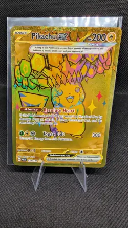 Pokemon TCG Pikachu EX Prismatic Evolutions 179/131 Holo Hyper Rare - Image 1