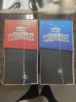 Pokemon Sword & Shield Battle Styles Elite Trainer Box ETB Red & Blue set Lot - Image 2