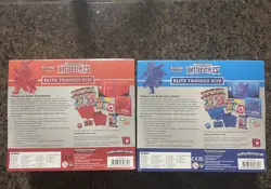 Pokemon Sword & Shield Battle Styles Elite Trainer Box ETB Red & Blue set Lot - Image 3