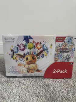 Pokemon TCG Prismatic Evolutions 2-Pack ETB with Booster Bundle- Seales - Image 1
