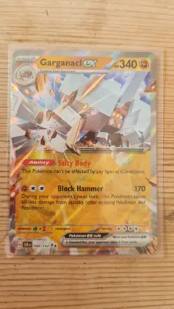 Pokemon TCG Garganacl EX 089/142 Double Rare Holo Stellar Crown NM - Image 1