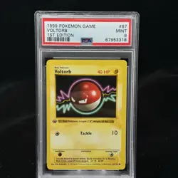 Voltorb #67 1st Edition Base Set 1999 Pokemon Game PSA 9 ⚡ - Image 1