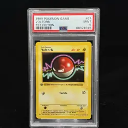 Voltorb #67 1st Edition Base Set 1999 Pokemon Game PSA 9 ⚡ - Image 4