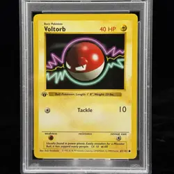 Voltorb #67 1st Edition Base Set 1999 Pokemon Game PSA 9 ⚡ - Image 5
