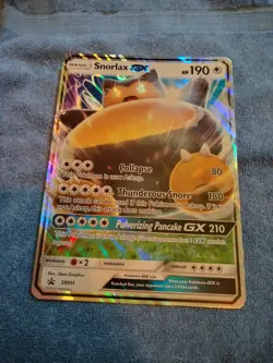 Pokemon Jumbo Oversized Holo Snorlax GX SM05 Black Star Promo 2016 "Excellent" - Image 1
