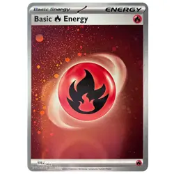 Basic Fire Energy SVE Scarlet & Violet: 151 Pokemon TCG (COSMO HOLO, NM) - Image 1