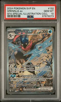 (PSA 10 Gem Mint) Pokemon Greninja ex Shrouded Fable SIR Promo #132 - Image 1