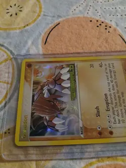 Groudon 14/106 REVERSE STAMPED HOLO Rare Pokemon TCG EX-Emerald NEAR MINT - Image 5