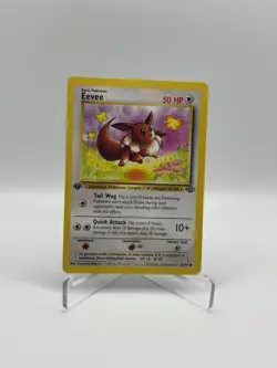 Eevee 1st Edition Vintage Pokemon Card Jungle Set Common 51/64 Near Mint - NM/LP - Image 1