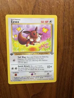Eevee 1st Edition Vintage Pokemon Card Jungle Set Common 51/64 Near Mint - NM/LP - Image 4