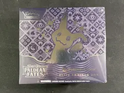Pokemon Cards Sealed ETB Pokemon Center Exclusive Paldean Fates S&V - Image 1