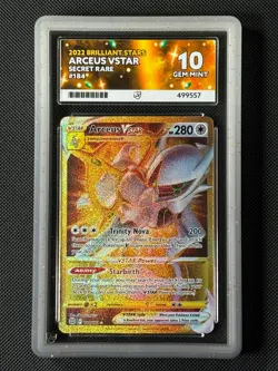 ACE 10 Arceus VSTAR 184/172 Secret Pokemon Card Swsh09: Brilliant Stars GEM MINT - Image 1