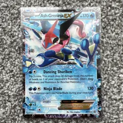Pokemon Ash-Greninja EX Black Star Promo Holo Card TCG XY133 - Image 1