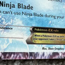 Pokemon Ash-Greninja EX Black Star Promo Holo Card TCG XY133 - Image 4