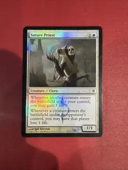 Suture Priest Mtg FOIL New Phyrexia Played - Image 1