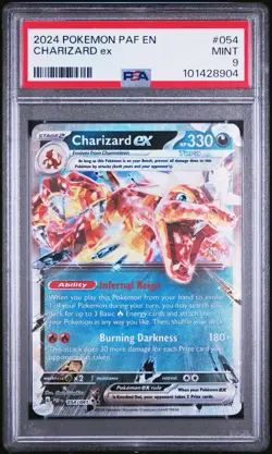 2024 POKEMON PAF EN-PALDEAN FATES #054 CHARIZARD EX PSA 9 MINT - Image 2