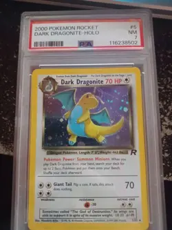 2000 POKEMON ROCKET DARK DRAGONITE - HOLO PSA (7) GRADED - Image 1
