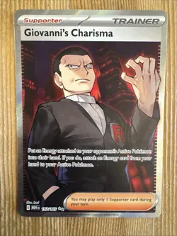 Giovanni's Charisma - 197/165 - Full Art SR - Pokemon TCG: 151 - NM - Image 1