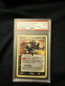 2021 Pokemon SWSH BSP Greninja Gold Start Celebrations ETB 144 PSA 9 - Image 1