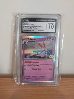 Pokemon TCG Sylveon Prismatic Evolutions Promo 040/131 CGC Graded Gem Mint 10 - Image 1
