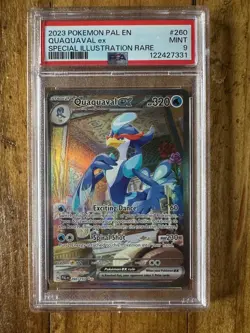 POKEMON TCG - PALDEA EVOLVED - QUAQUAVAL EX 260/193 - PSA 9 - Image 1