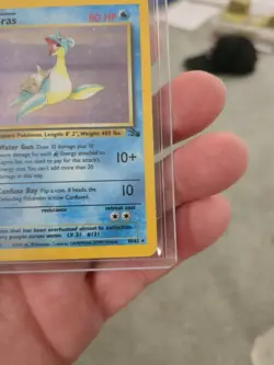 Pokemon Lapras Holo 10/62 Fossil - Image 5