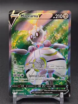 Holo Magearna V Full Art 182/195 Ultra Rare Silver Tempest Pokemon TCG - Image 1