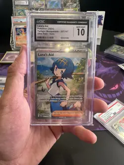 CGC 10 Lana's Aid 207/167 Twilight Masquerade Full Art Ultra Rare Pokemon Card - Image 1