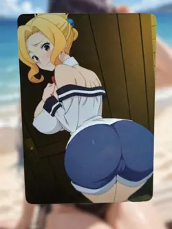 Luna Konosuba Anime Waifu Sexy Goddess Doujin Lewd Hentai Card - Image 1