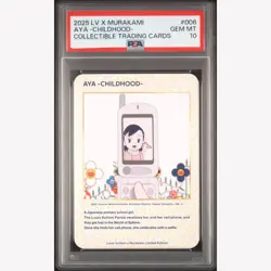 PSA 10 Louis Vuitton Takashi Murakami Aya -Childhood- Trading Card 006 - Image 1
