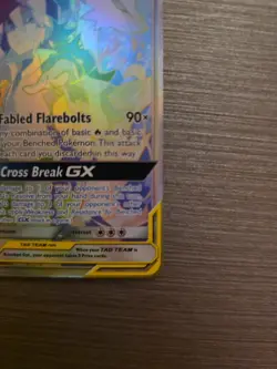 Reshiram & Zekrom GX Rainbow Rare Card 259/236 Cosmic Eclipse NM - Image 5