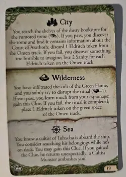 Encounter Card City Wilderness Sea From Eldritch Horror 24 Game Cards Pieces - Image 1