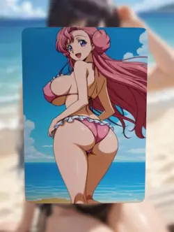 Euphemia Li Britannia Code Geass Anime Waifu Sexy Goddess Doujin Hentai Card - Image 1