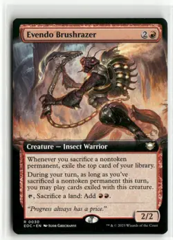 Evendo Brushrazer Extended Art - Commander Edge of Eternities MTG NM - Image 1