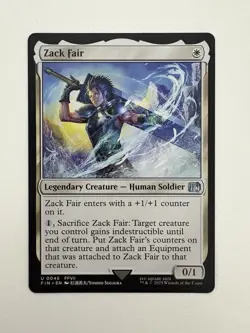 Zack Fair MTG Magic the Gathering Card NM Near Mint FIN - Image 1
