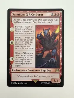 Summon: G.F. Cerberus MTG Magic the Gathering Card NM Near Mint FIN - Image 1