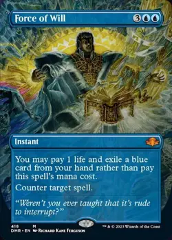 MTG - Force of Will (Borderless) - LP - Image 1