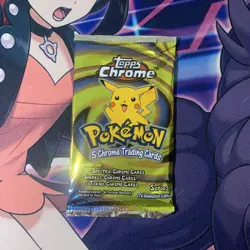 Pokemon Topps Chrome Series 1 Factory Sealed Pack 2000 RARE - Image 1