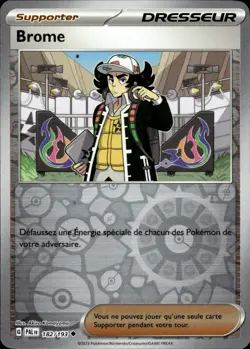 Carte Pokemon BROME 182/193 REVERSE EV2 Ecarlate et Violet PAL FR NEUF - Image 1