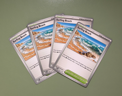 Surfing Beach 129/132 4x Playset - Pokemon Mega Evolution - Near Mint New 2025 - Image 1